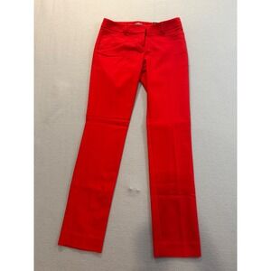 Express Columnist Slim Dress Pants Red Mid Rise Trousers Size 0R